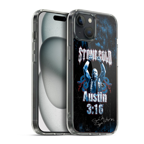 WWE Steve Austin Stone Cold Toughest SOB Soft Gel Case for Apple iPhone 15 Plus & MagSafe
