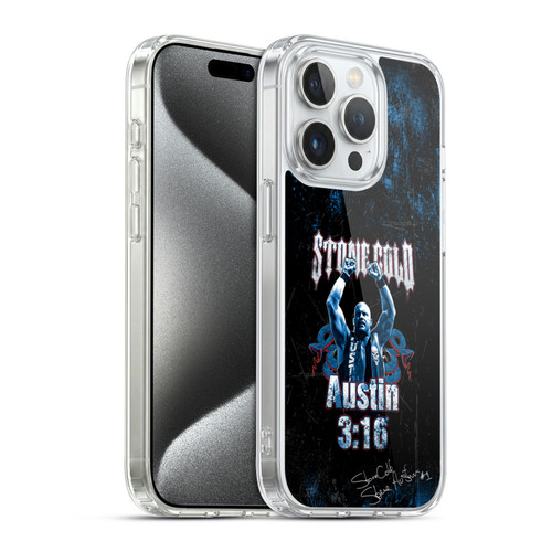 WWE Steve Austin Stone Cold Toughest SOB Soft Gel Case for Apple iPhone 15 Pro & MagSafe