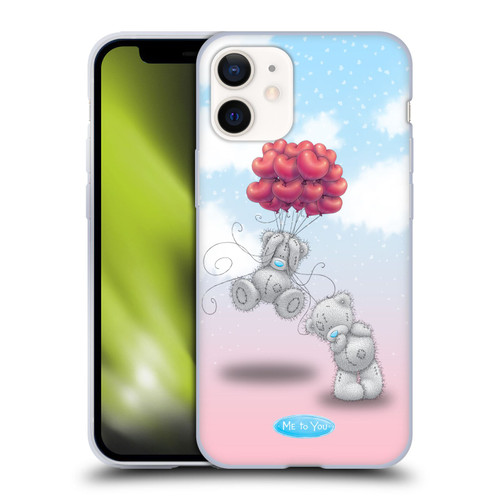 Me To You Classic Tatty Teddy Heart Balloons Soft Gel Case for Apple iPhone 12 Mini