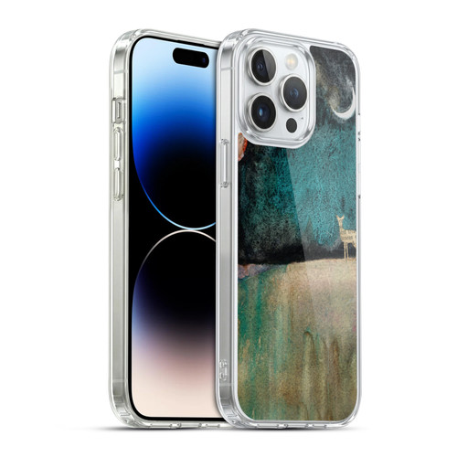 Wyanne Nature 2 Deer and Moon Soft Gel Case for Apple iPhone 14 Pro Max & MagSafe