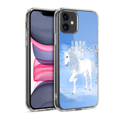 Simone Gatterwe Pegasus And Unicorns White Unicorn Soft Gel Case for Apple iPhone 11