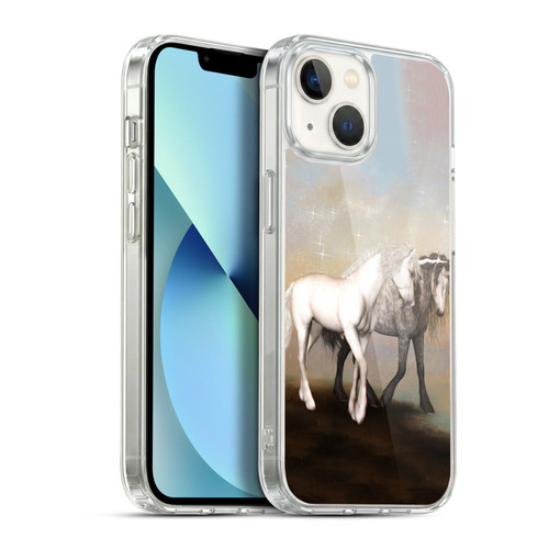 Simone Gatterwe Pegasus And Unicorns Lovers Soft Gel Case for Apple iPhone 13