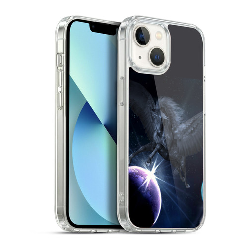 Simone Gatterwe Pegasus And Unicorns Pegasus Soft Gel Case for Apple iPhone 13