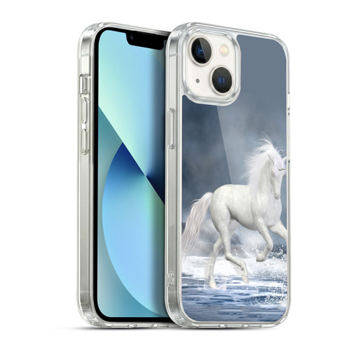 Simone Gatterwe Pegasus And Unicorns Playing Soft Gel Case for Apple iPhone 13