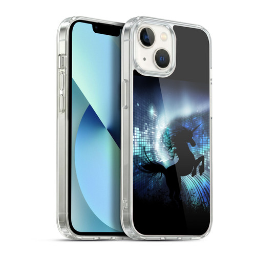 Simone Gatterwe Pegasus And Unicorns Silhouette Soft Gel Case for Apple iPhone 13