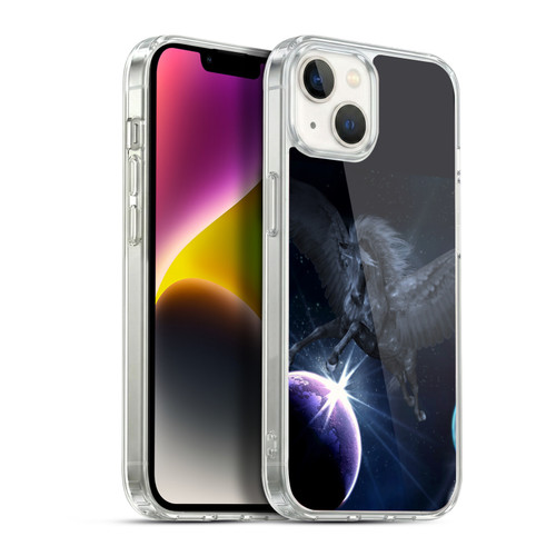 Simone Gatterwe Pegasus And Unicorns Pegasus Soft Gel Case for Apple iPhone 14 Plus & MagSafe