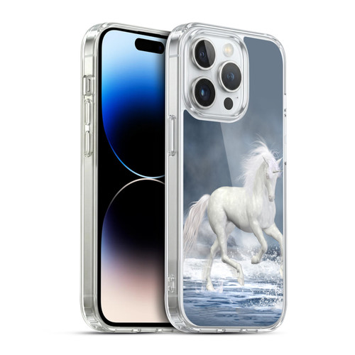 Simone Gatterwe Pegasus And Unicorns Playing Soft Gel Case for Apple iPhone 14 Pro & MagSafe