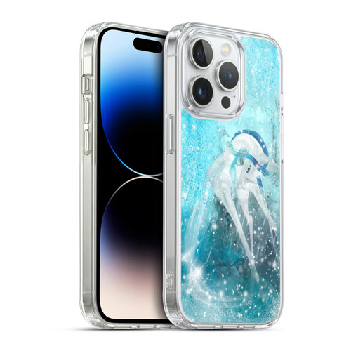 Simone Gatterwe Pegasus And Unicorns Sowflakes Soft Gel Case for Apple iPhone 14 Pro & MagSafe