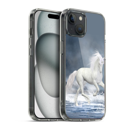 Simone Gatterwe Pegasus And Unicorns Playing Soft Gel Case for Apple iPhone 15 Plus & MagSafe