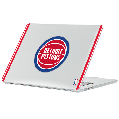 NBA Detroit Pistons Logo Blue Design Text Clear Hard Crystal Armour Laptop Case for Apple MacBook Air 13.6" A2681/A3113/A3240 2022/2024/2025