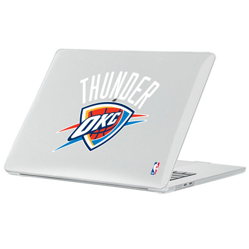 NBA Oklahoma City Thunder Logo Primary Clear Hard Crystal Armour Laptop Case for Apple MacBook Air 13.6" A2681/A3113/A3240/A3449 2022/2024/2025/2026