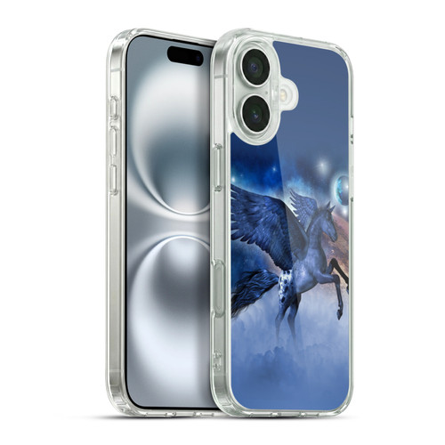 Simone Gatterwe Pegasus And Unicorns Little Pegasus Soft Gel Case for Apple iPhone 16 Plus & MagSafe