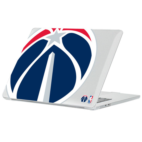 NBA Washington Wizards Logo Oversized Ball Clear Hard Crystal Armour Laptop Case for Apple MacBook Air 13.6" A2681/A3113/A3240 2022/2024/2025