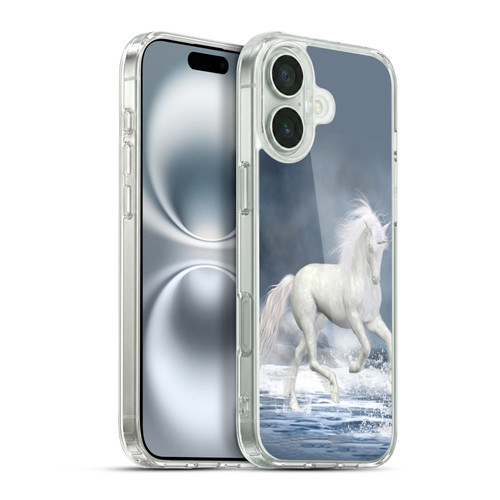 Simone Gatterwe Pegasus And Unicorns Playing Soft Gel Case for Apple iPhone 16 Plus & MagSafe