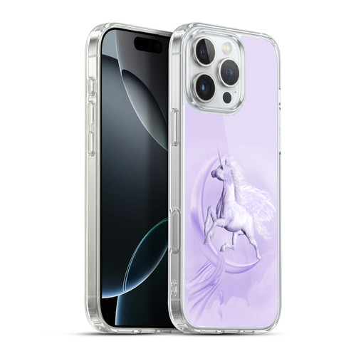 Simone Gatterwe Pegasus And Unicorns Pegasus In Moon Soft Gel Case for Apple iPhone 16 Pro Max & MagSafe