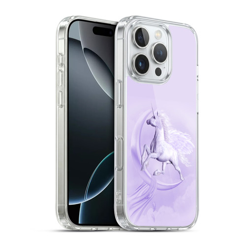 Simone Gatterwe Pegasus And Unicorns Pegasus In Moon Soft Gel Case for Apple iPhone 16 Pro & MagSafe