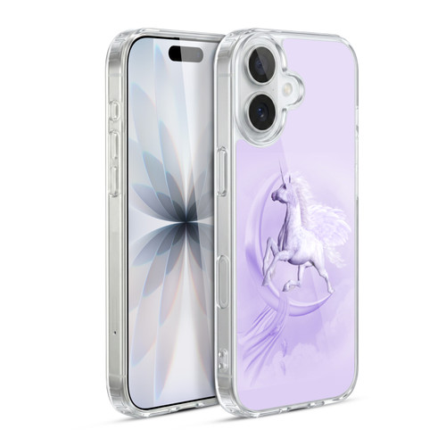 Simone Gatterwe Pegasus And Unicorns Pegasus In Moon Soft Gel Case for Apple iPhone 17
