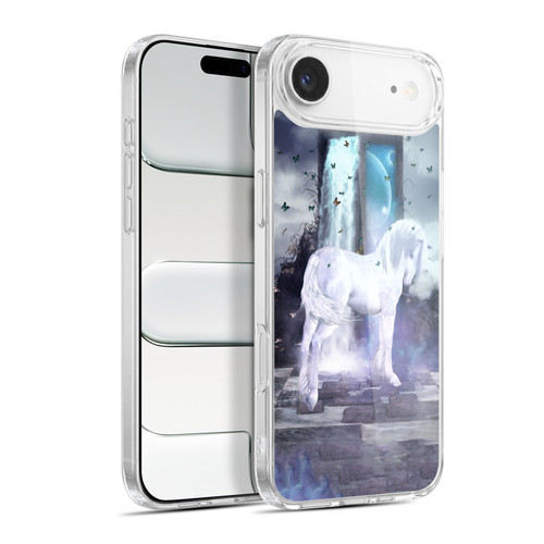 Simone Gatterwe Pegasus And Unicorns Silver Unicorn Soft Gel Case for Apple iPhone 17 Air