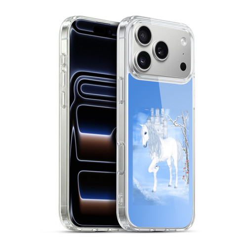 Simone Gatterwe Pegasus And Unicorns White Unicorn Soft Gel Case for Apple iPhone 17 Pro Max