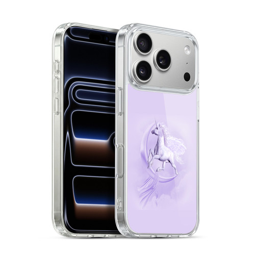 Simone Gatterwe Pegasus And Unicorns Pegasus In Moon Soft Gel Case for Apple iPhone 17 Pro
