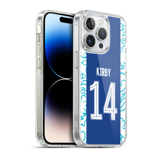 Chelsea Football Club 2022/23 Women's Home Kit Fran Kirby Soft Gel Case for Apple iPhone 14 Pro & MagSafe
