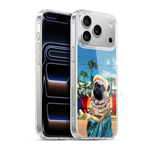 Random Galaxy Animals Aloha Hawaiian Pug Soft Gel Case for Apple iPhone 17 Pro Max