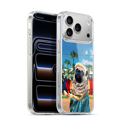 Random Galaxy Animals Aloha Hawaiian Pug Soft Gel Case for Apple iPhone 17 Pro Max