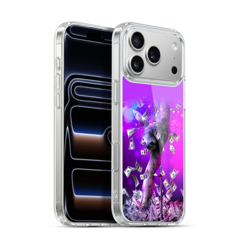 Random Galaxy Animals Dancing Strip Pole Sloth Soft Gel Case for Apple iPhone 17 Pro Max