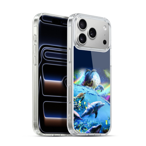 Random Galaxy Animals Galaxy Dolphins Soft Gel Case for Apple iPhone 17 Pro Max