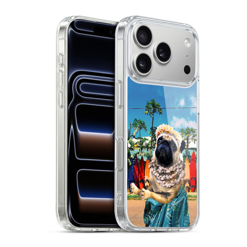 Random Galaxy Animals Aloha Hawaiian Pug Soft Gel Case for Apple iPhone 17 Pro