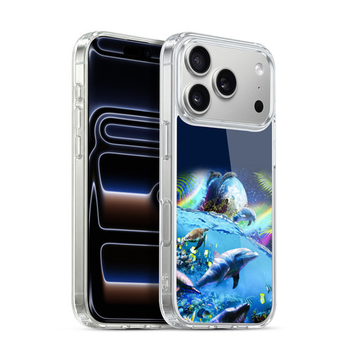 Random Galaxy Animals Galaxy Dolphins Soft Gel Case for Apple iPhone 17 Pro