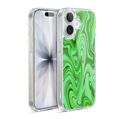 Suzan Lind Marble Light Green Soft Gel Case for Apple iPhone 17
