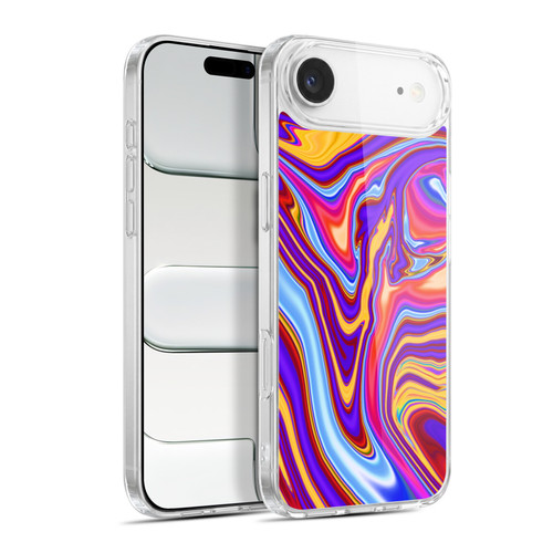 Suzan Lind Marble Purple Yellow Red Soft Gel Case for Apple iPhone 17 Air