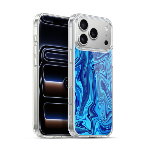 Suzan Lind Marble Blue Soft Gel Case for Apple iPhone 17 Pro Max