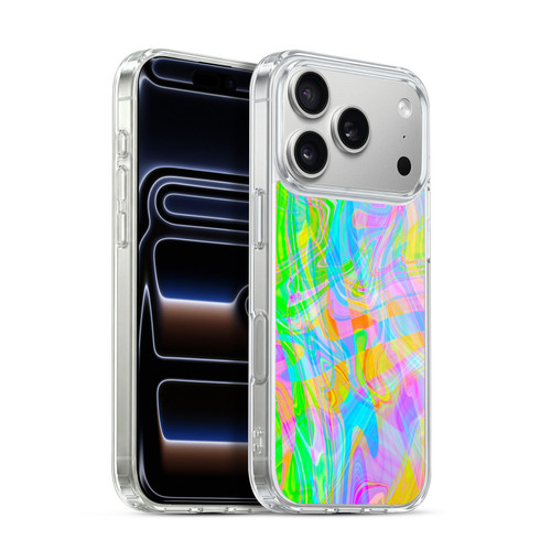 Suzan Lind Marble Abstract Rainbow Soft Gel Case for Apple iPhone 17 Pro
