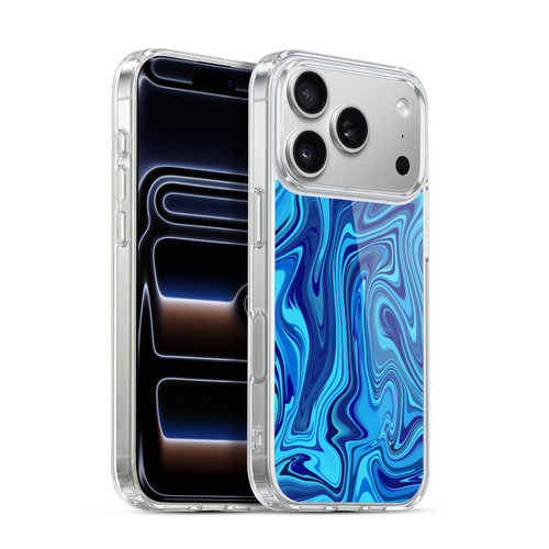 Suzan Lind Marble Blue Soft Gel Case for Apple iPhone 17 Pro
