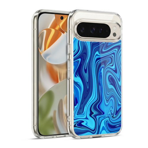 Suzan Lind Marble Blue Soft Gel Case for Google Pixel 9 / Pixel 9 Pro