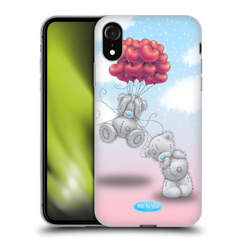 Me To You Classic Tatty Teddy Heart Balloons Soft Gel Case for Apple iPhone XR