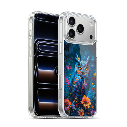 Haroulita Mix Art Animals Owl In Flowers Soft Gel Case for Apple iPhone 17 Pro Max
