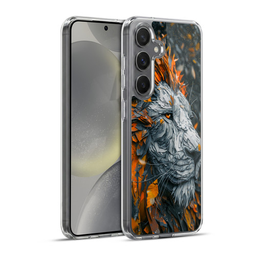 Haroulita Mix Art Animals Lion Soft Gel Case for Samsung Galaxy S24+ 5G & MagSafe