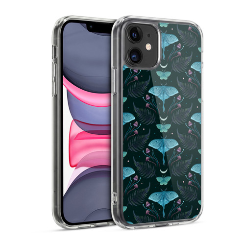 Episodic Drawing Art Emerald Pattern Soft Gel Case for Apple iPhone 11