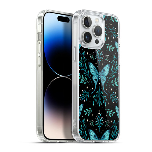 Episodic Drawing Art Butterfly Pattern Soft Gel Case for Apple iPhone 13 Pro Max & MagSafe