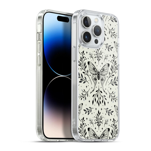 Episodic Drawing Art Mystical Butterfly Pattern Soft Gel Case for Apple iPhone 13 Pro Max & MagSafe