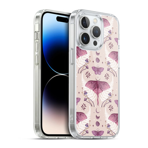 Episodic Drawing Art Emerald Pink Pattern Soft Gel Case for Apple iPhone 13 Pro & MagSafe