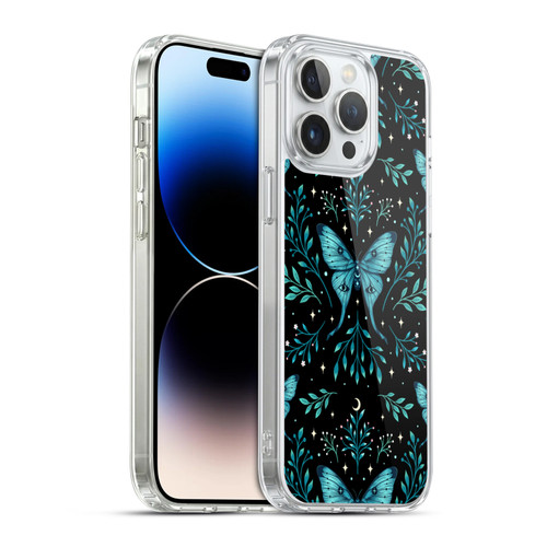 Episodic Drawing Art Butterfly Pattern Soft Gel Case for Apple iPhone 14 Pro Max & MagSafe