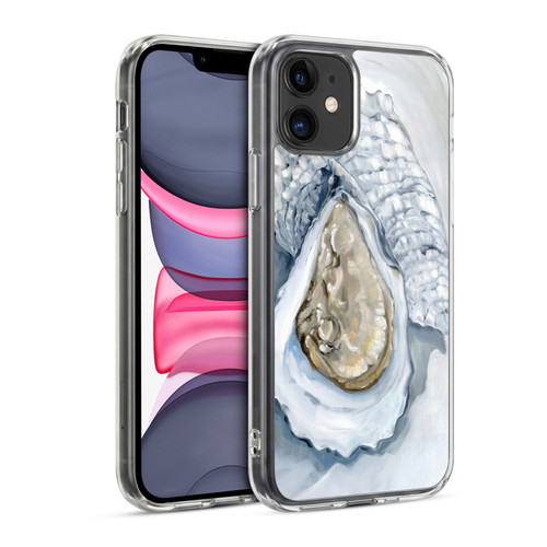 Paul Brent Sea Creatures Oyster White Soft Gel Case for Apple iPhone 11