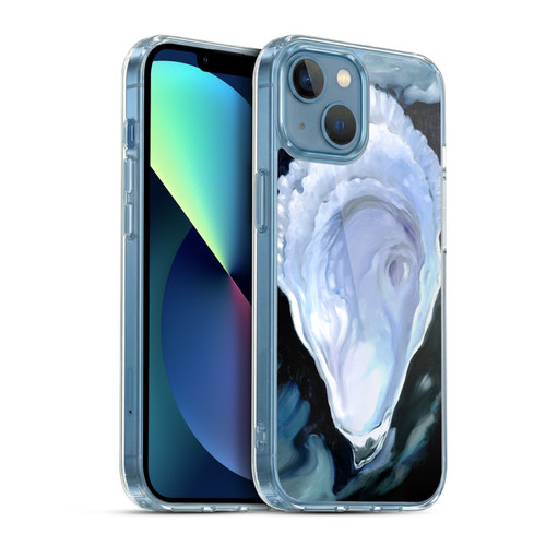 Paul Brent Sea Creatures Oyster Black Soft Gel Case for Apple iPhone 13 Mini & MagSafe