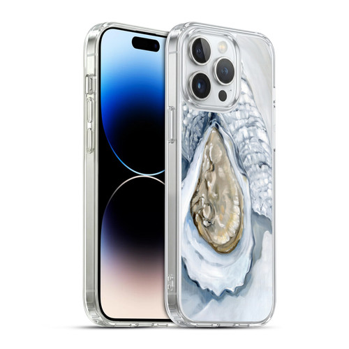 Paul Brent Sea Creatures Oyster White Soft Gel Case for Apple iPhone 14 Pro Max & MagSafe