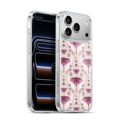 Episodic Drawing Art Emerald Pink Pattern Soft Gel Case for Apple iPhone 17 Pro Max