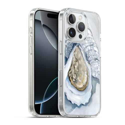 Paul Brent Sea Creatures Oyster White Soft Gel Case for Apple iPhone 16 Pro & MagSafe